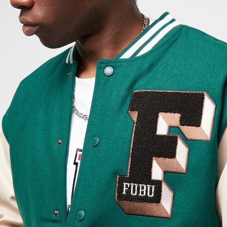 Commander Fubu College Varsity Jacket green/creme/brown College Jackets sur  SNIPES