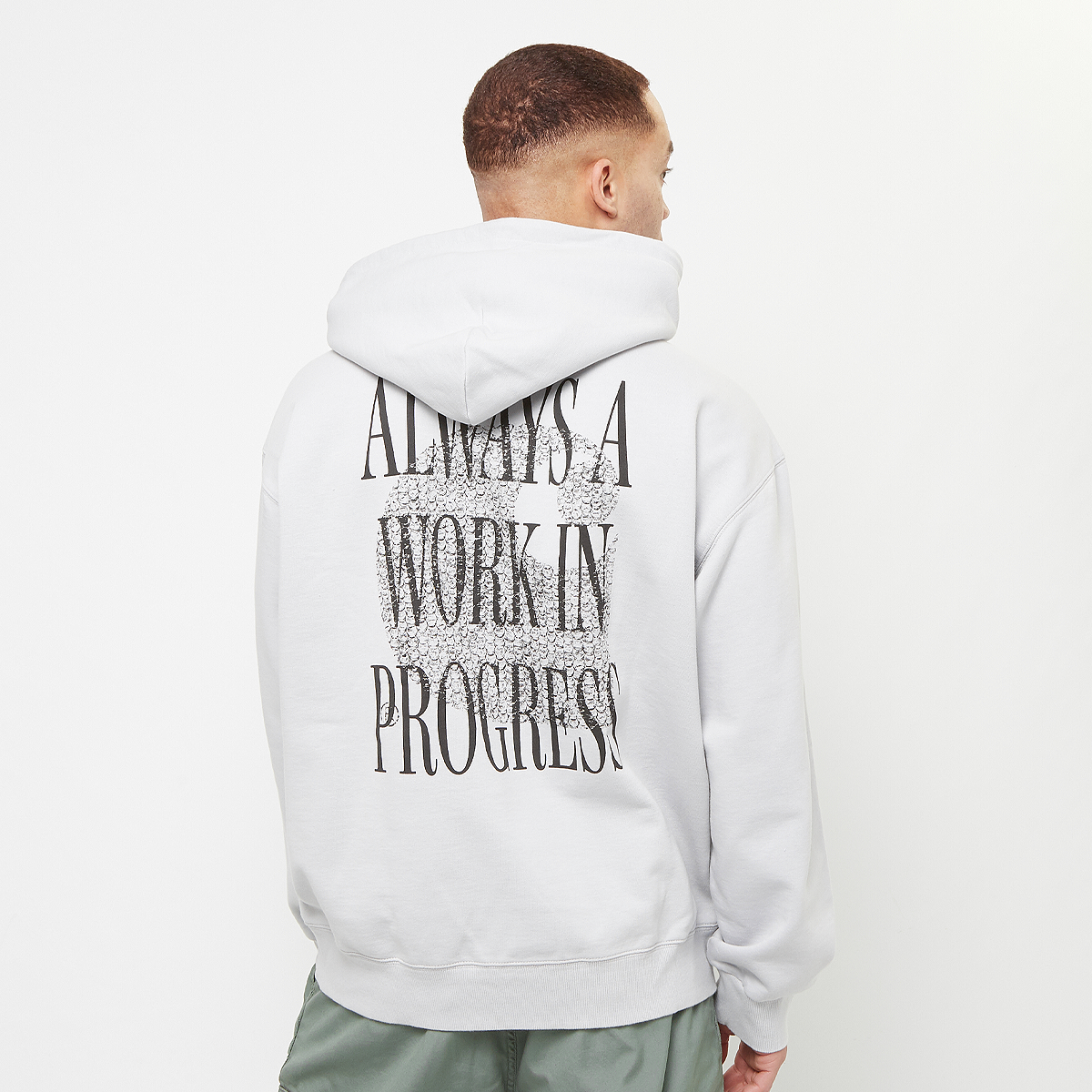 Hooded Always a WIP Sweatshirt, Carhartt WIP, Apparel, stone washed sonic silver, taille: S