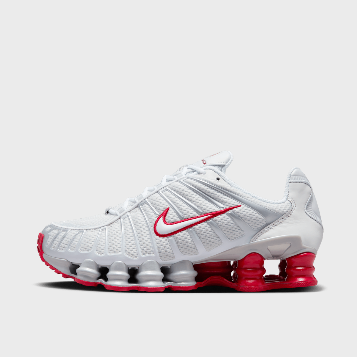 WMNS Shox TL, NIKE, Footwear, platinum tint/white/gym red, taille: 36.5