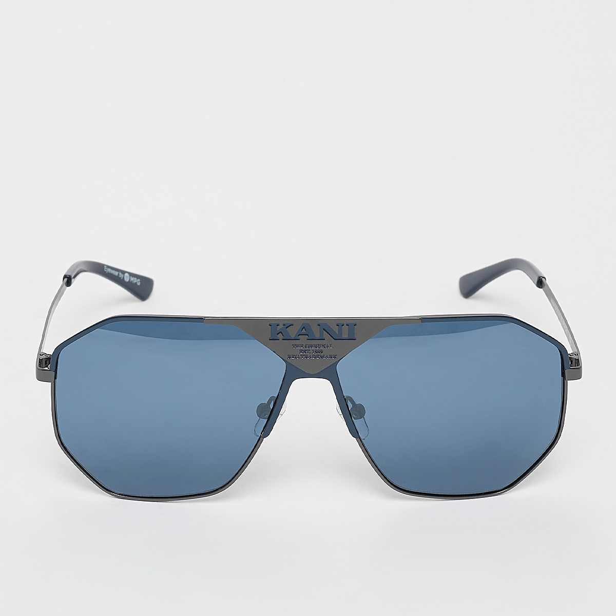 lunettes de soleil aviateur - grise, bleue