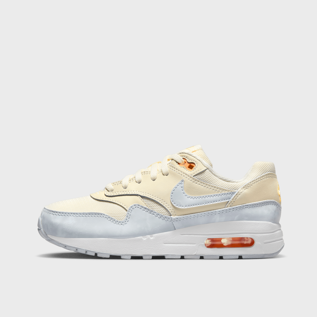 Air Max 1 (GS), NIKE, Footwear, pale ivory/football grey/melon tint, taille: 36