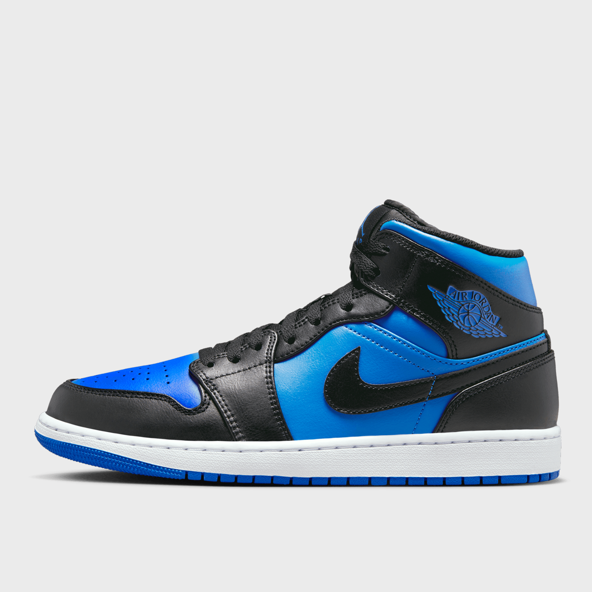 Air Jordan 1 Mid, JORDAN, Footwear, black/royal blue/black/white, taille: 44