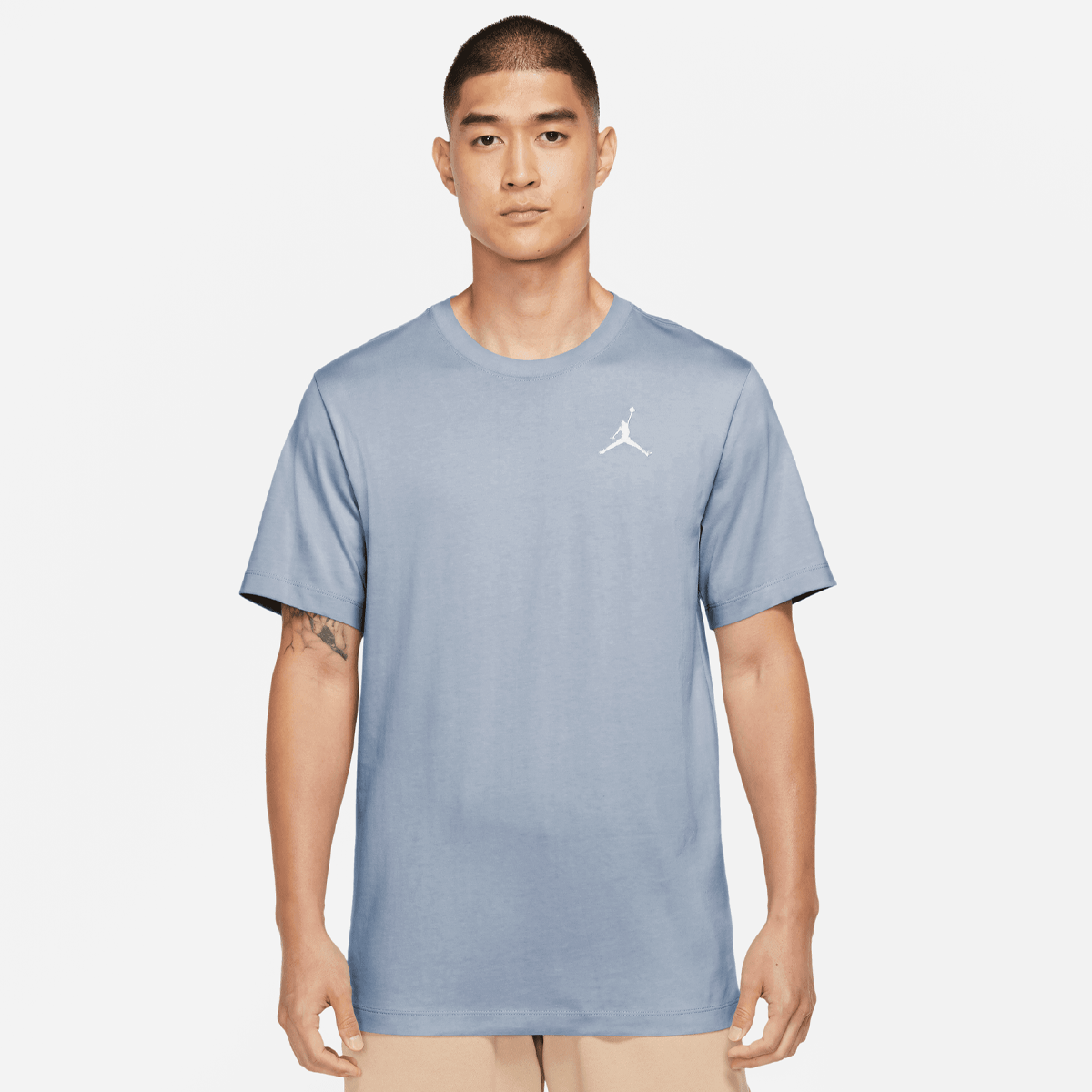 Jumpman Shortsleeve Crew Shirt, JORDAN, Apparel, blue grey/white, taille: S