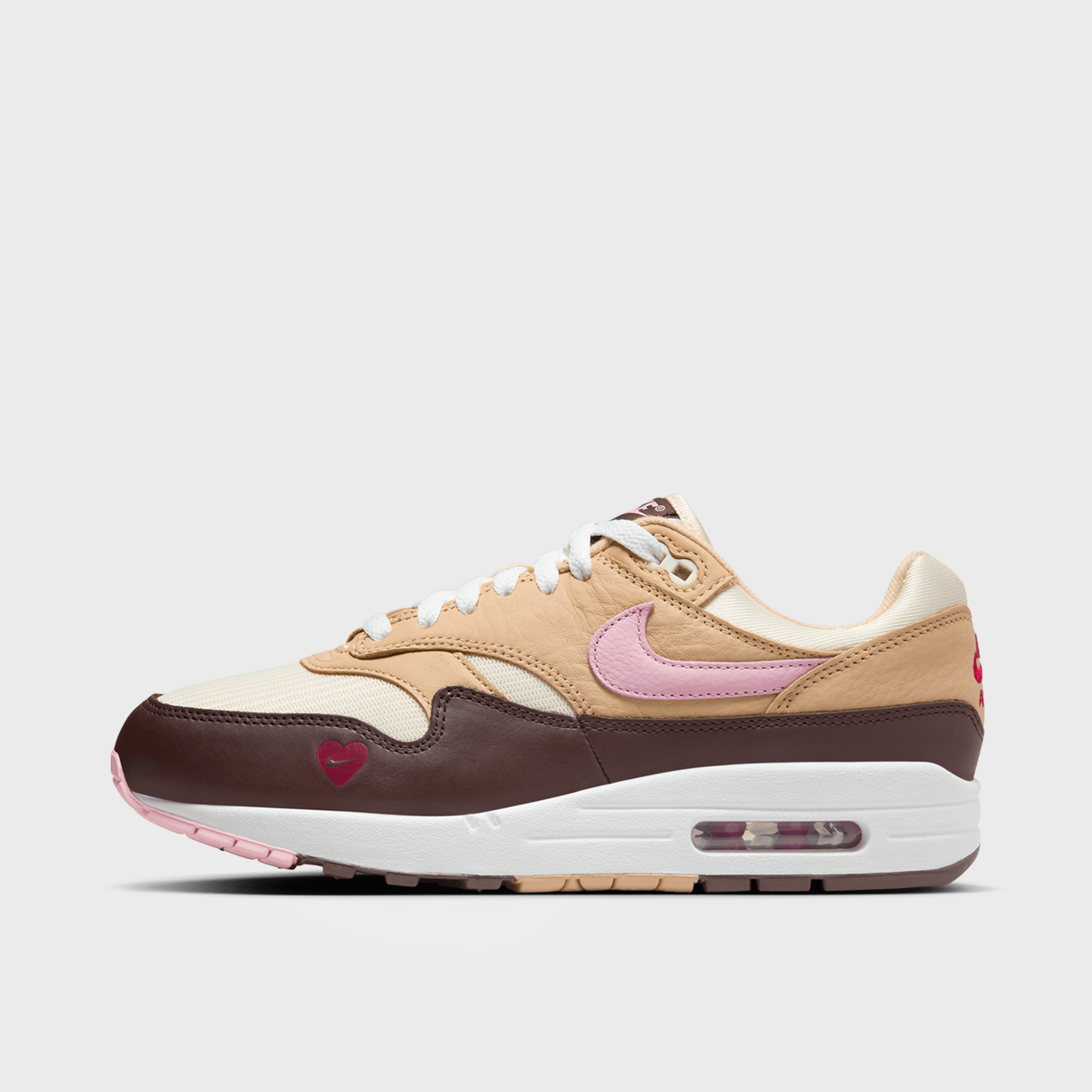 WMNS Air Max 1 '87, NIKE, Footwear, sesame/med soft pink/cocnut milk, taille: 38