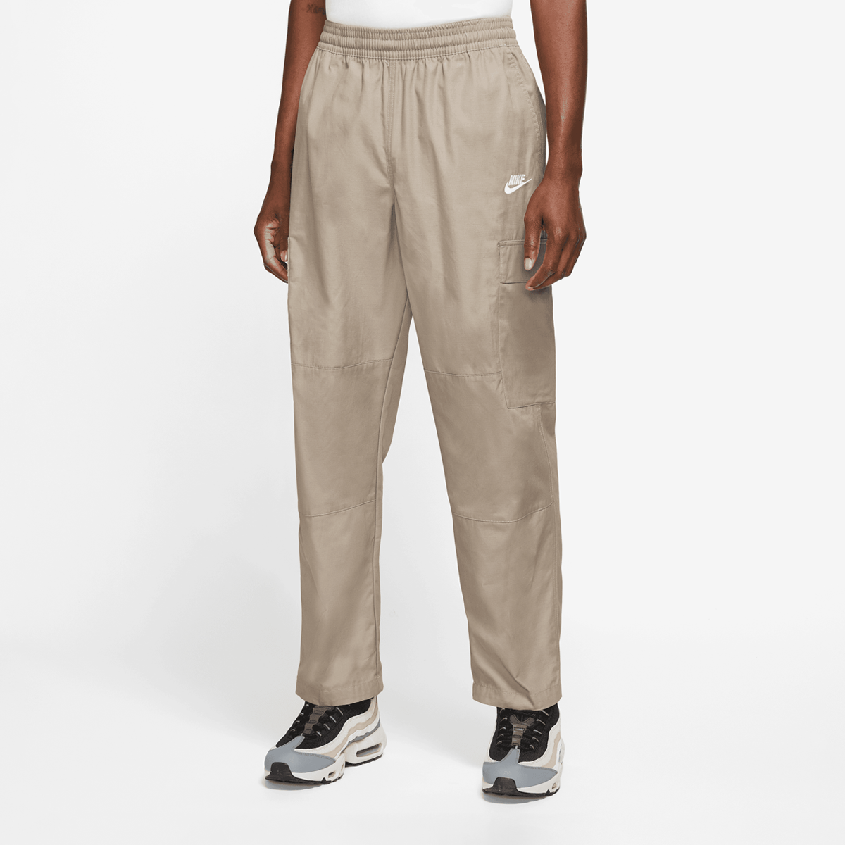 Club Woven Cargo Pants, NIKE, Apparel, khaki/white, taille: S