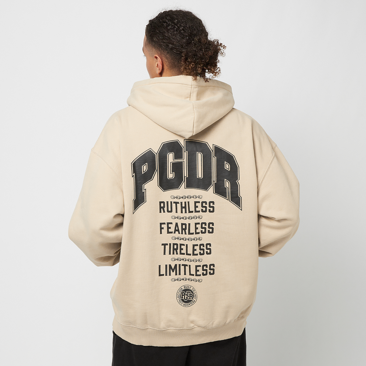 pegador orsett oversized hoodie, sweats à capuche, vêtements, vintage washed kingdom beige, taille: l, tailles disponibles:m,l