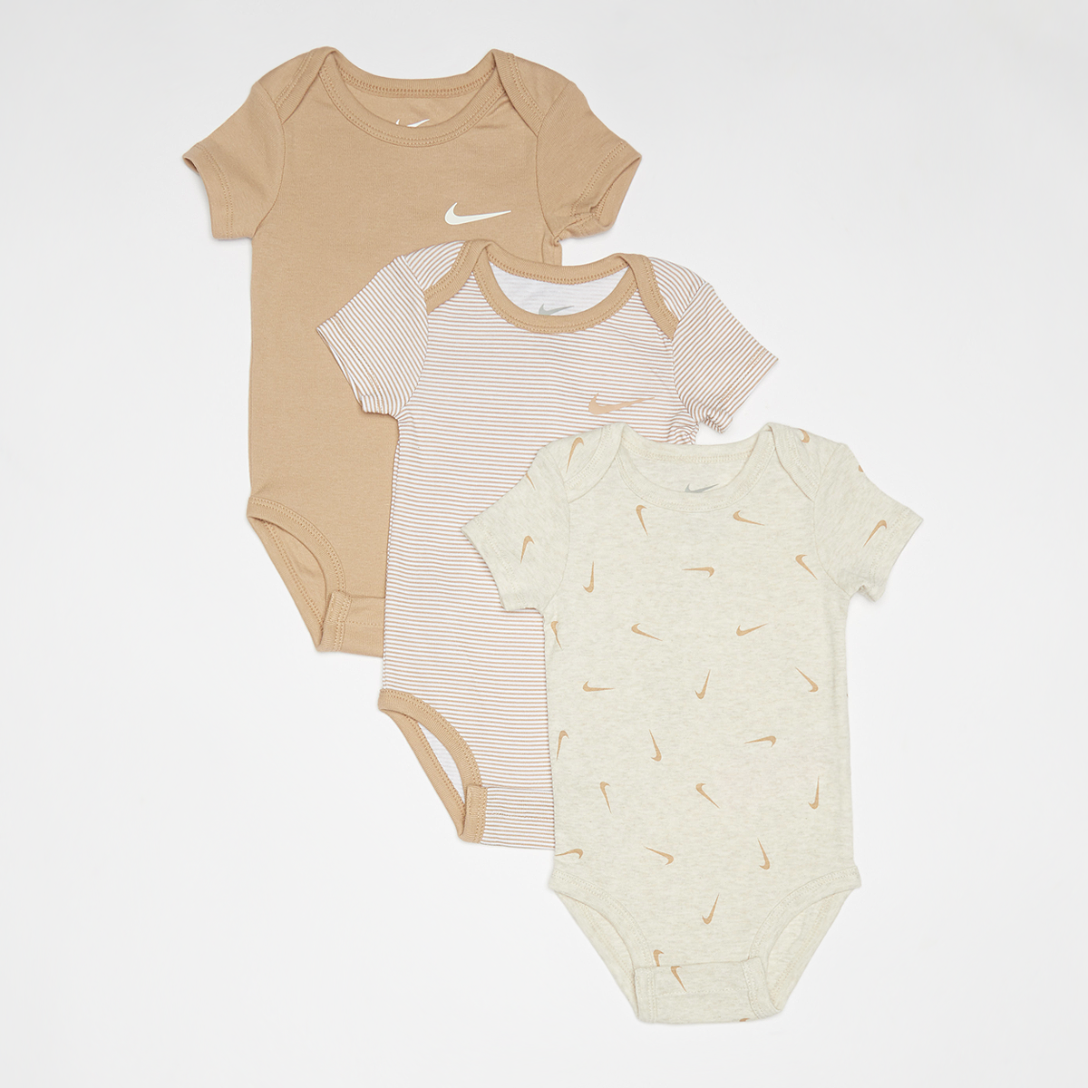 Baby Essentials Bodysuit (3 Pack), NIKE, Apparel, PALE IVORY HEATHER, taille: 3 m