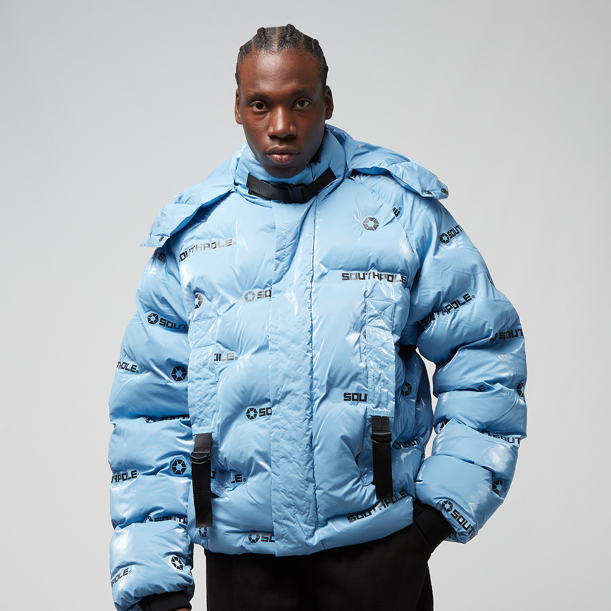 southpole storm glacier 1.0, parkas, vêtements, blue, taille: m, tailles disponibles: