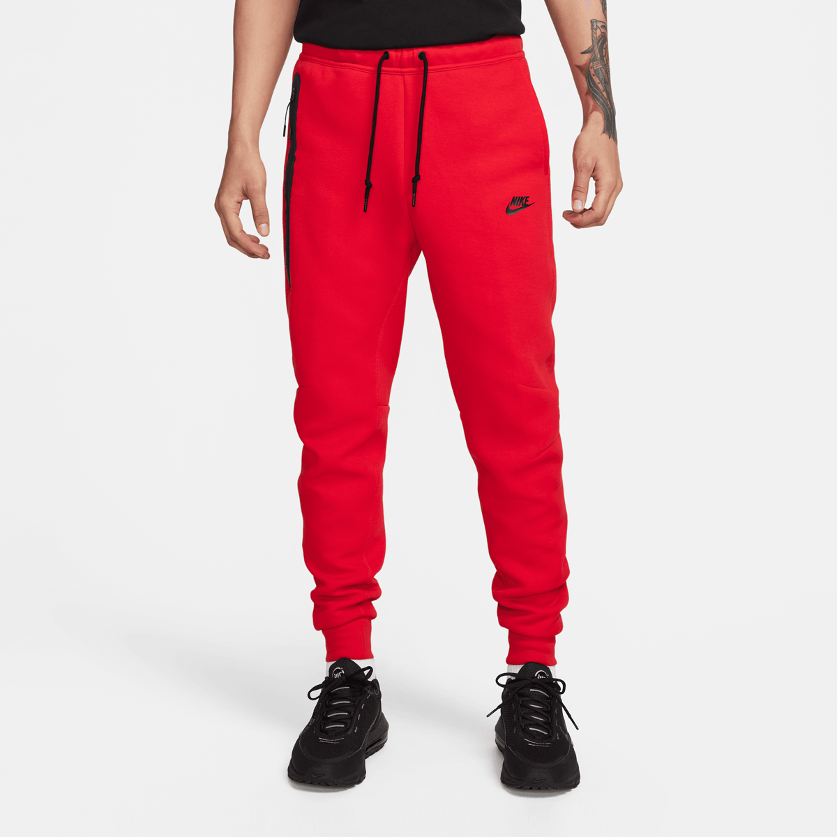 Tech Fleece Jogger, NIKE, Apparel, red/black, taille: L