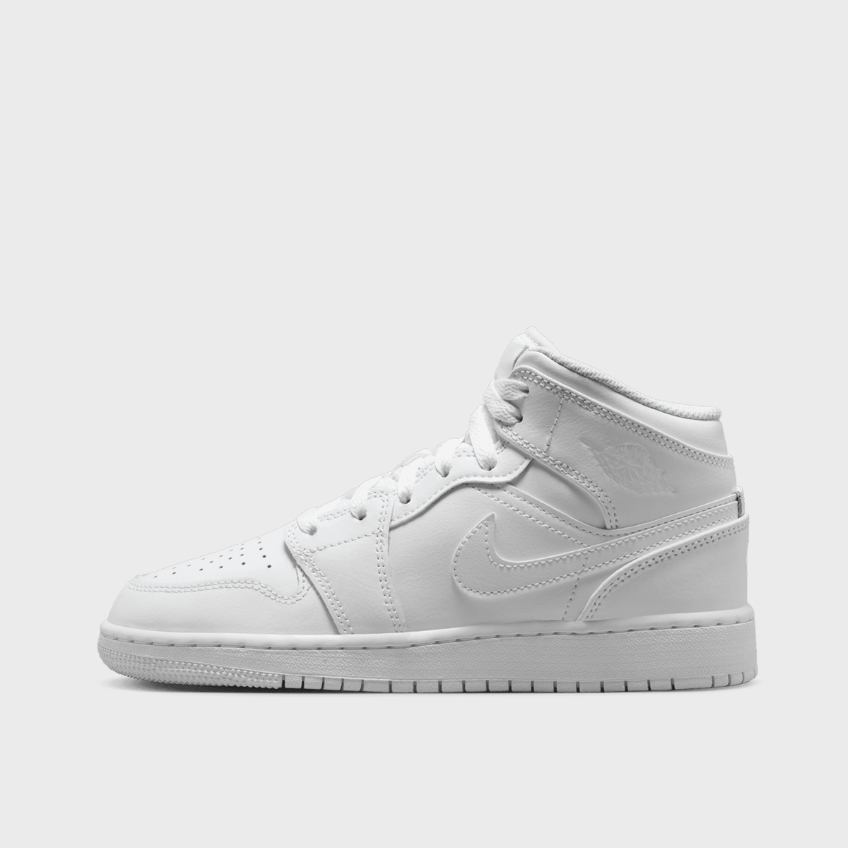 Air Jordan 1 Mid (GS), JORDAN, Footwear, white/white/white, taille: 36
