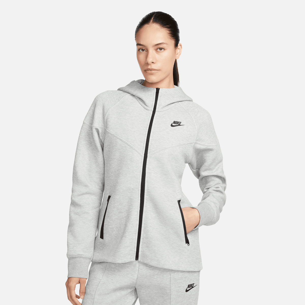 Sportswear Tech Fleece Windrunner Full-Zip Hoodie, NIKE, Apparel, dk grey heather/black, taille: S