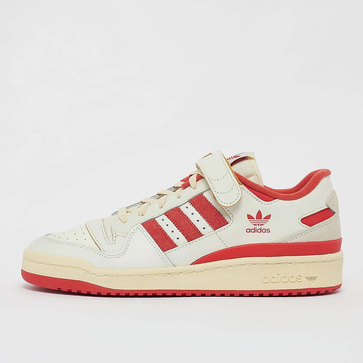 Sneaker Forum 84 Low, adidas Originals, Footwear, ivory/preloved red/easy yellow, taille: 41 1/3