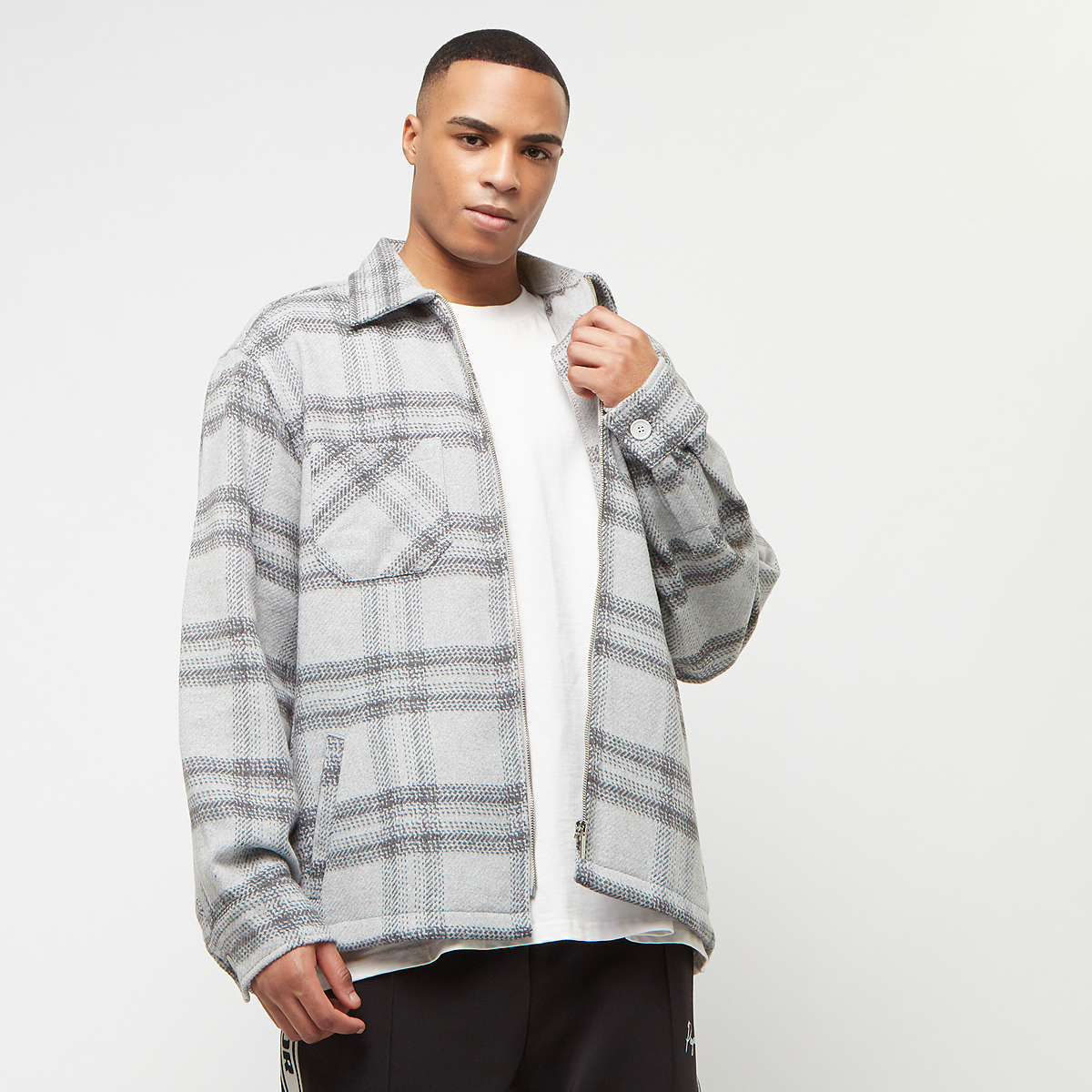 Bale Embroidery Heavy Zip Flannel Shirt