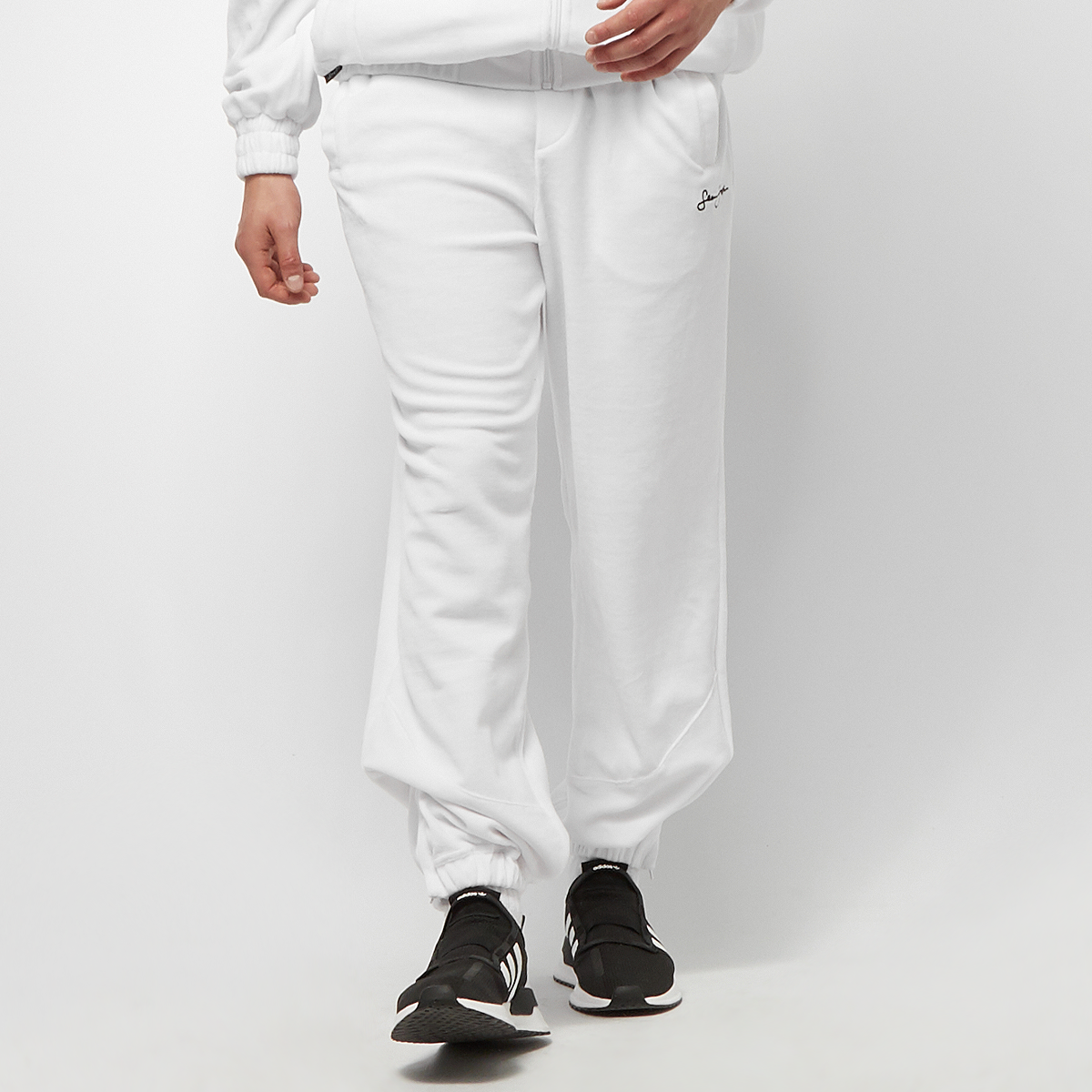 sean john classic logo essential velours trackpants, pantalons de survêtement, vêtements, weiß, taille: xxl, tailles disponibles:s,m,l,xl,xxl