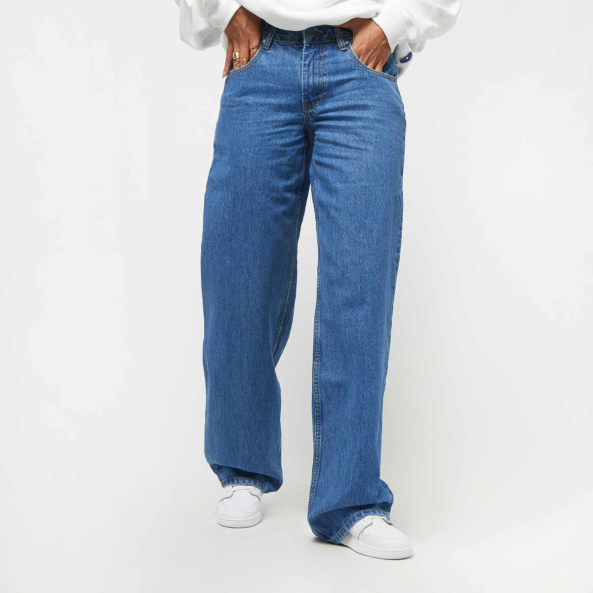 reell women holly jeans origin, pantalons en jean, vêtements, mid blue, taille: 27, tailles disponibles:27,28