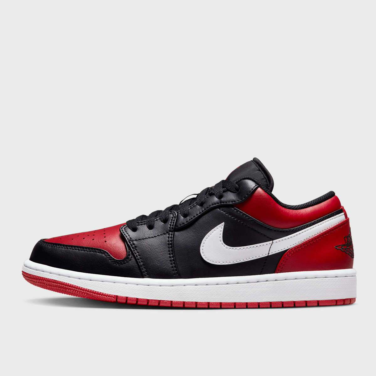 Air Jordan 1 Low, JORDAN, Footwear, black/gym red/white, taille: 44