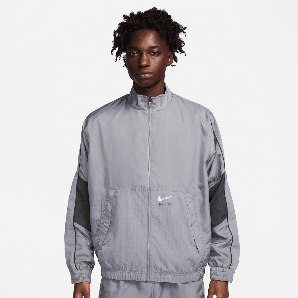 Air Woven Track Jacket, NIKE, Apparel, cool grey/anthracite, taille: XL