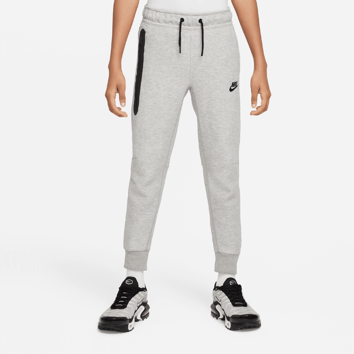 Tech Fleece Pants, NIKE, Apparel, dk grey heather/black/black, taille: 170