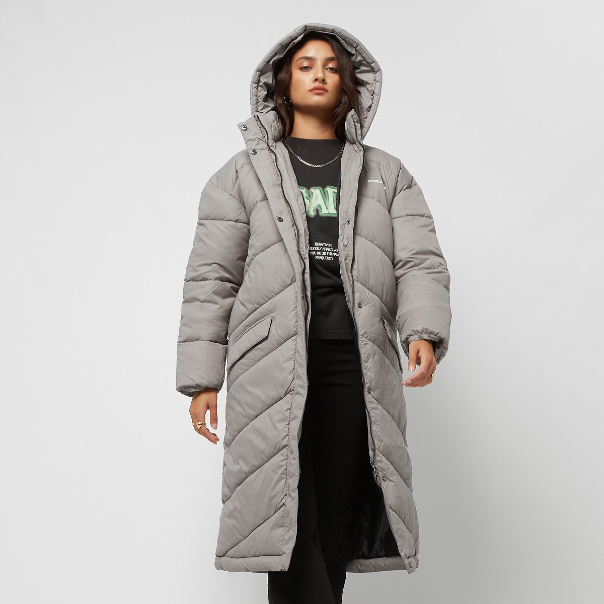 pegador loha oversized puffer coat, doudounes, vêtements, nickle, taille: s, tailles disponibles:s,m