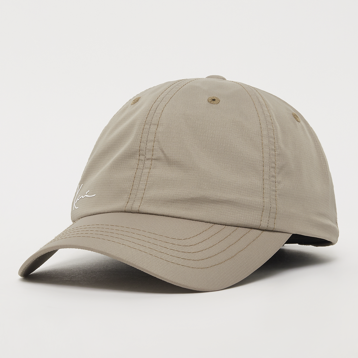small signature ripstop cap, karl kani, accessoires, olive, taille: one size