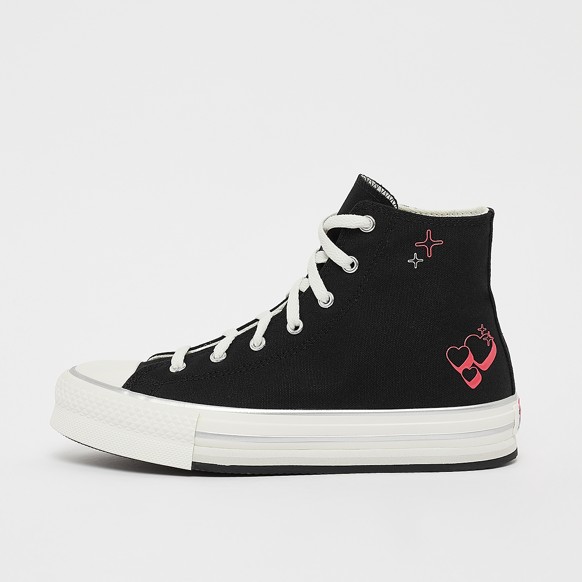 Chuck Taylor All Star Eva Lift (GS), Converse, Footwear, black/vintage white, taille: 38